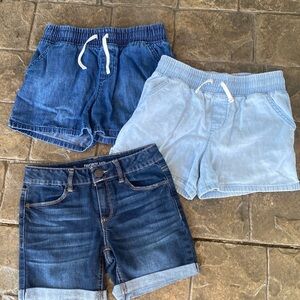 Girls jeans shorts bundle